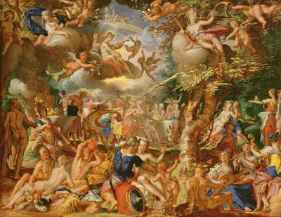 The Wedding of Cupid and Psyche by Joachim Wtewael or Utewael